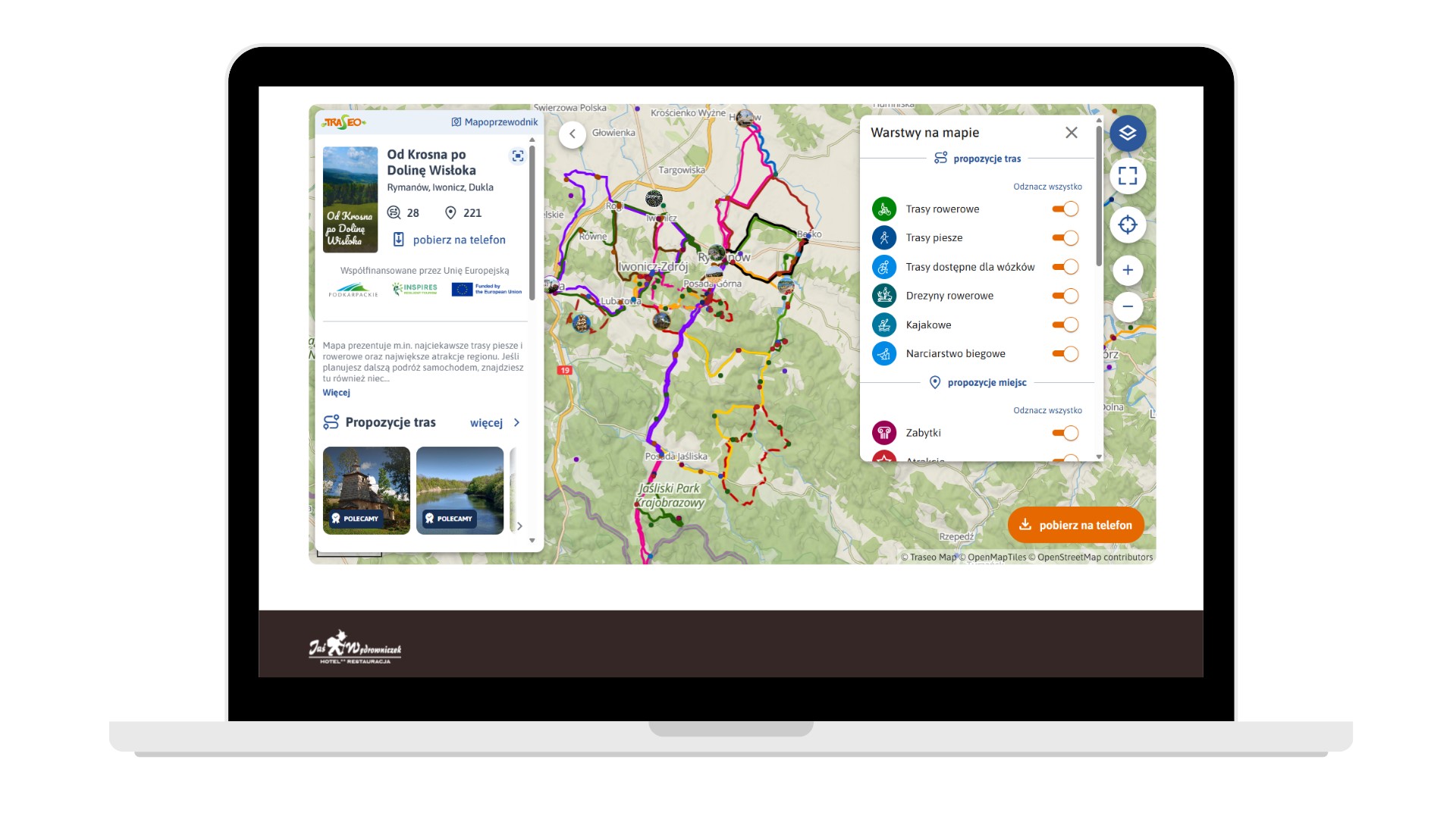 Interaktywna mapa atrakcji – Mapoprzewodnik. Nowość, która ułatwia odkrywanie regionu